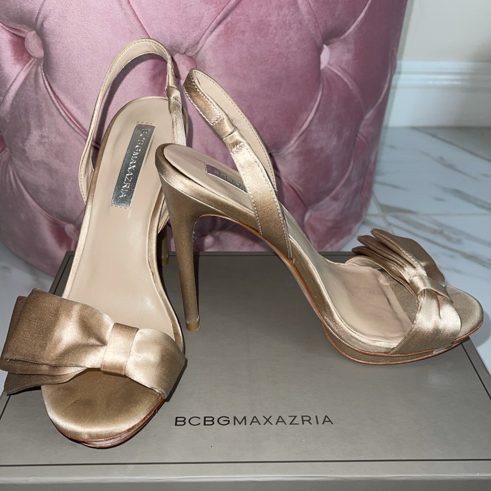 Silky Bow Heels
